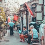 Capturing daily life in a traditional hutong alley in Beijing, China.