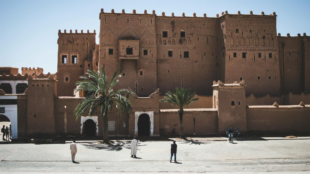 Explore the ancient Kasbah Taourirt, a UNESCO World Heritage site in Ouarzazate, Morocco.