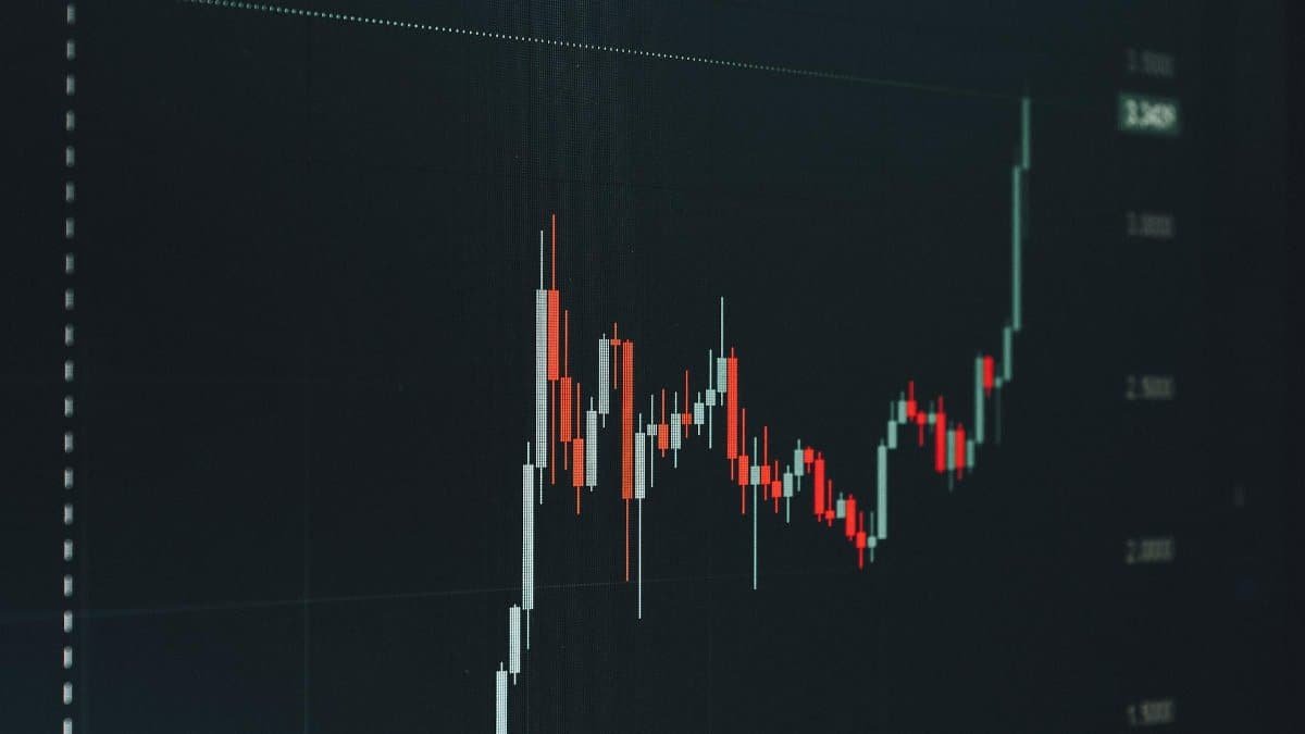 Analyzing a bullish financial chart highlighting a significant upward trend in the market.