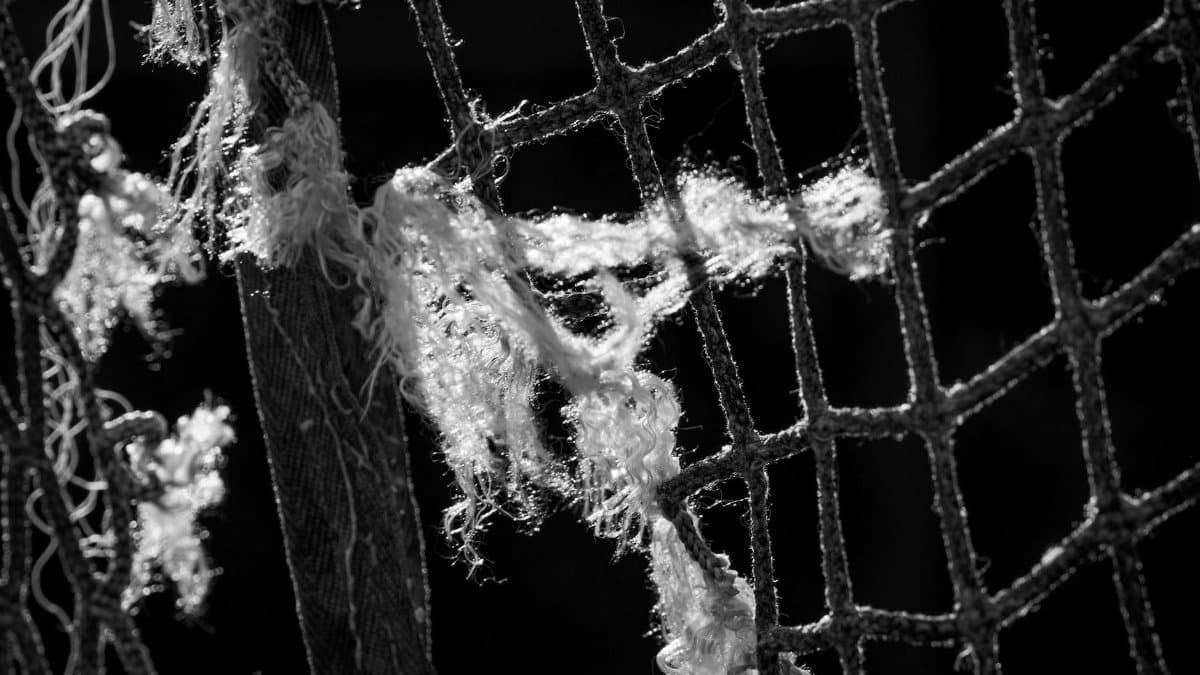 Close up of Ropes in Darkness