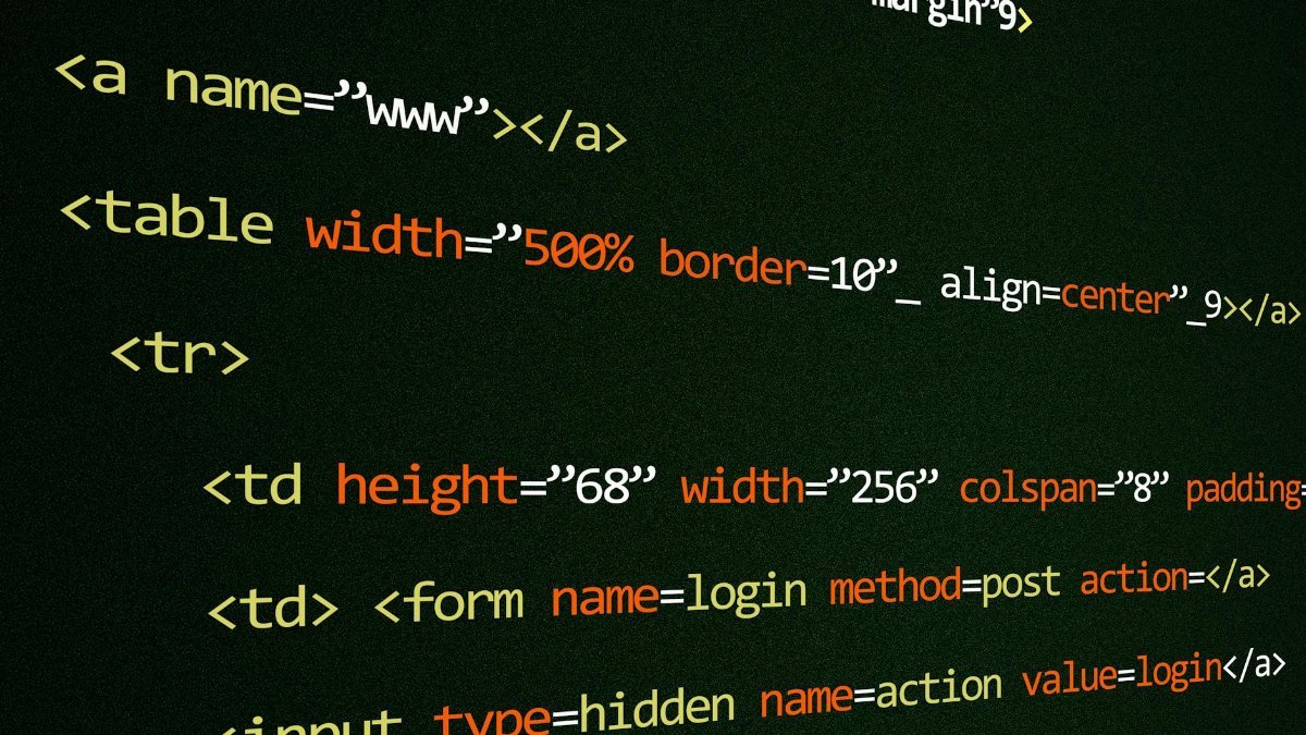Close-up of HTML code lines highlighting web development concepts and techniques.