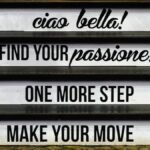 Inspirational messages displayed on stairs, encouraging motivation and positivity.