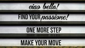 Inspirational messages displayed on stairs, encouraging motivation and positivity.